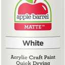 Apple Barrel Acrylic Paint in Assorted Colors 20403 White 8 Fl Oz (Pack of 1)