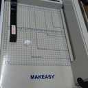 Paper Cutter 12 Inch, Heavy Duty Paper Cutter for A4 Paper, Guillotine Paper Cutter 400 Sheet Capacity, Solid Steel Construction, Beige