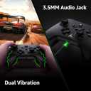 IWGAME Wireless Controller for Xbox One/PC, Gaming Controller with 2 back paddles, Support Turbo, Macro, Key Mapping, Compatible with Xbox One/Android/IOS/PC/X-One S/X, X-Series S/X (Black)