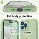 LOVE 3000 Designed for iPhone 16 Pro Max Case, Premium Silicone with [Soft Anti-Scratch Microfiber Lining] Shockproof Protective Phone Case for Men Women Girls 6.9", Matcha