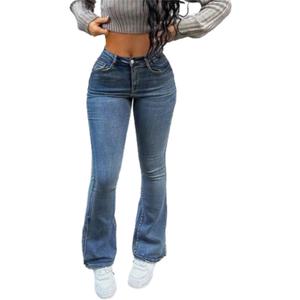 Butt Lifting Jeans for Women Stretch High Waisted Bootcut Denim Pants Light Weight Casual Vintage Wash Boot Cut Womens Jeans (M)