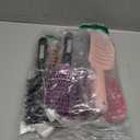 Zopeal 9 Pcs Detangling Brush Bulk Boar Bristle Hair Brushes Curved and Vented Detangler Hairbrush for Women Men Shiny Detangling Dry, Wet, Curly, Thick or Straight Long Blowing Hair Accessories