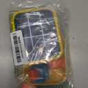 Rechargeable Tic Tac Toe Game Box, Upgraded 5 Fun Brain and Memory Games, Compact Handheld Game Console, Portable Puzzle Travel Game Ideal Gifts for All Ages 3+ (Yellow)