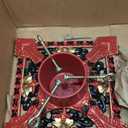 Cast Iron Christmas Tree Stand for Real Live Trees, Heavy Duty Stable Base with Deep Water Reservoir to Keep Fresh, Xmas Tree Holder for Christmas Indoor Outdoor Holiday Decoration(Red)