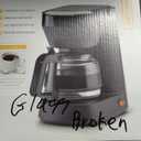 Toastmaster 5-Cup Drip Coffee Maker in Black missing the glass