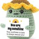 CIERWS Mini Positive Energy Crochet 'You are My Sunshine' Potato Desktop Decorations, for Birthdays, Motivational Gifts