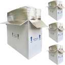 26x11x19" Insulated Shipping Box for Frozen Food, 4 Pack Cold Shipping Boxes Reusable Perishable Shipper Cooler Box for Mailing Double, Insulated Carton with Aluminum Foil Insulated Bag Liner