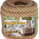 1.5" X 50' Treated Manila Rope Boat Docks Tree Farm Dock Deck, Size: 50 feet
