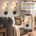 Tipace Black Modern LED Wall Sconce Hardwired Wall Light Indoor Wall Mount Light with Glass Shade for Living Room Bedroom Hallway Corridor Conservatory Warm White 3000K(with G9 Bulbs)