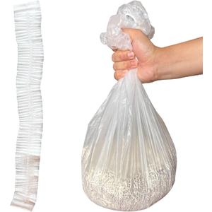 50 PCS Elastic Band Trash Bags Compatible with Popur X5 Litter Box, Litter Box Liners for Popur X5 Self-Cleaning Cat Litter Box (White)