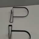 Book Ends for Shelves: Black Metal Book Ends, Heavy Duty Bookend Supports for Shelves, Non-Skid Book Organizer for Home Office School Supplies