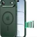 ESR for iPhone Air Case, Camera Control Cover, Compatible with MagSafe, Shockproof Military-Grade Protection, Magnetic Phone Case for iPhone Air, Classic Hybrid Case, Frosted Green