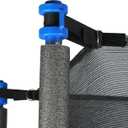 Trampoline Replacement Safety Enclosure Net for 6 Straight Poles Round Frame Trampolines, Breathable and Weather-Resistant Trampoline Net with Adjustable Straps (Net Only)