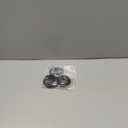 Hotop 35 Pieces Metal O Ring Multi Purpose Non Welded Round Metal Key Ring for Keychains Macrame Dog Leashes Camping Belt Hardware Bag DIY Accessories, 5 Sizes (Black)