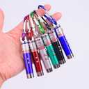 6PCS Mini Red Laser Pointer Cat Toy Interactive Training Tools White LED Torch Light Pet Supplies