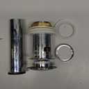 KES Bathroom Sink Drain with Overflow Vessel Vanity Sink Pop Up Drain Stopper Polished Chrome, All Metal Rustproof Brass and 304 Stainless Steel, S2008A-CH