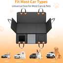 Back Seat Extender for Dogs, Dog Back Car Seat Cover Hard Bottom Holds 400lbs, Upgraded Material Waterproof Pet Car Bed Dog Hammock for Car, SUV, Truck