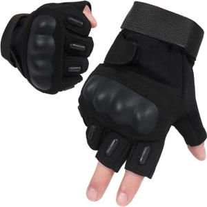 HIKEMAN Motorcycle Gloves Touchscreen Gloves - Full Finger Half Finger Knuckle Protection Motorbike Cycling Glove for Camping Driving ATV Hiking Climbing Working Sports Training