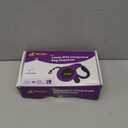 Hertzko Retractable Dog Leash  16 FT Heavy Duty Nylon Leash for Dogs up to 110lbs  Purple & Black with Anti-Slip Handle, Secure Lock, Built-in Poop Bag Holder & 20 Waste Bags  S/M/L Breeds