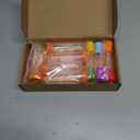 Weewooday 12 Pieces Jumbo Test Tubes with Stand Set, Primary Science Including 5 Jumbo Test Tubes, 6 Pieces Liquid Droppers Silicone and 1 Piece Storage Stand, Multi Color, Ages 6 and Above