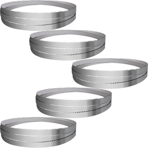 158" Sawmill Bandsaw Blades 5-Pack Compatible with Wood-Mizer, Bandsaw Blades Compatible with Woodland, Harbor Freight, Frontier, Timbery,TMG Industrial Mills, 10°All-Purpose Sawing