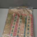 SUNEE Christmas Gift Bags with Tissue paper, 24pcs Assorted Sizes Xmas Bags Bulk with Handles, Assorted with Xmas Stockings, Santa Claus Designs for Christmas Gifts, 8 Large 13", 8 Medium 11", 8 Small 9" (Brown)