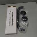 AmazerBath Shower Grab Bars for Seniors Anti Slip, Bath Safety Grab Bar for Needy, Stainless Steel Bathroom Safety Grab Bars, Thickened Bar Bigger Base Holds 500LBS, 12" L x 1" D, Black