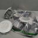 8 Pack Round Air Vent, 4 Inch ABS Louver Vent Cover with Built-in Fly Screen Mesh, Air Soffit Vent Ceiling Louver Grille Cover for Bathroom, Kitchen, Office, Garage, Home Ventilation