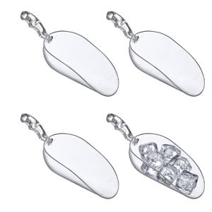 Amazing Abby - Elsa - 12-Ounce Plastic Ice Scoops (Set of 4), Plastic Utility Scoops, BPA-Free, Food-Grade, Shatter-Proof, Good for Kitchen and Restaurant, Perfect for Home and Commercial Use