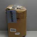 BBTO 43 Pcs Bling Car Accessories Set for Women Front Seats and Rear Bench Polyester Car Seat Protectors Wheel Cover Seat Floor Mats Full Crystal Automotive Interior Decor(Pink and Black)