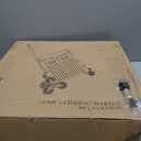 Foldable Utility Cart Folding Shopping cartsCollapsible cart with Stair Climbing Wheels, 8 Wheel Shopping cartCollapsible Rolling Crate with Telescoping Handle (Grey, 17.32 * 17.13 * 30.12) (Gray)