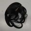 2"x3" Mono Hair Topper Straight Virgin Human Hair Clip in Wiglet Hair Piece Toupee for Women (6" Dark Brown)