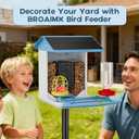 Bird Feeder with Camera-Free AI Forever for 1,1000+ Birds Identification, 2K HD & 5MP Night Vision, Record Video Live View, 64GB Card, App Alerts, Gifts for Bird Lovers