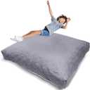 Matini Home Crash Pad Special - Sensory Pad with Cover Foam Blocks for Kids and Adults, Ideal Gymnastics Equipment to Jump, Play or Relax - Grey Pattern 60" X 60"