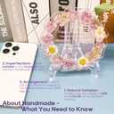 Teacher Appreciation Gifts for Women Resin Floral Keepsake Plate Decor with Pressed Real Flowers (Purple & White) Unique Thank You Gift for Teachers