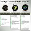 Hook Loop 20mm Watch Band Compatible With Garmin Vivoactive 6/Vivoactive 5/3/3 Music Watch Bands, Soft Nylon Breathable Sport Smartwatch Bands for Garmin Venu Sq 2/Forerunner 55/165/245/645 Strap