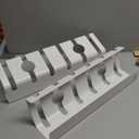 Under Desk Cable Management, 2 Pack 17" Cable Tray Organizer, No Drill or Screw Mount, Standing Desk Cable Management, Cord Organizer, White