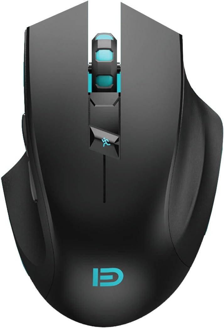 Granvela Noiseless Wireless Mouse,Forter i720 Ergonomic Silent Mouse for Gaming and General Use - 2 Side Buttons - Black
