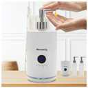 Oil Warmer for Massage, Mezsocly massage oil warmer for scented oil, Oil Warmer, Body Oils Heater for Spa, Salon and Barber Shops, with 2 Oil Bottle Dispensers, Constant Temperature, White (Ceramic White)