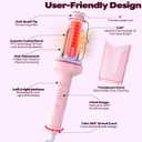 Automatic Rotating Curling Iron 1 Inch Automatic Hair Curler Dual Voltage Portable for Worldwide Travel Hair Curling Wand for Long Hair Easy to Use Ceramic Anti-Scald Tangle-Free for All Hair Types