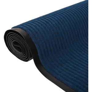 tonchean Commercial Grade Door Floor Mat 3x10Ft Heavy Duty PVC Non-Slip Entrance Mat Indoor Outdoor Runner Rugs, Brush Step Entrance Mats for Corridor, Kitchen, Home, High Traffic Area, Blue