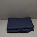 LINENLINE Duvet Cover Queen Size, Rayon Derived from Bamboo, Cooling & Soft Queen Duvet Cover Set, 1 Zipper Closure Duvet Cover 90"x90" & 2 Pillow Shams, Comforter Not Included, Navy