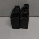 Sephyroth Adjustable Bed Risers Furniture Risers 4Pack with Screw Clamp.Table Desk Chair Risers.Bed Risers 4Inch Fit Furniture's Square/Round Leg Diameter from 0.8''1.6'' (4Inch Black)