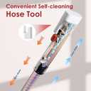 WURESE Portable Carpet & Upholstery Cleaner 15KPa Powerful Spot Cleaner for Pet Urine, Couch, Stairs & Car Seats Handheld Deep Cleaning Machine with SelfCleaning System & 2 Tools, Red