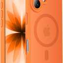 Designed for iPhone 17 Case, Compatible with MagSafe, [Camera Protection] [15FT Military Droptection] Shockproof Translucent Matte Anti-Slip Phone Case, 6.3", Cosmic Orange