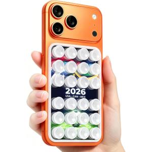 2 x Anteel Silicone Suction Cup Phone Adhesive Mount - Hands-Free Sticky Phone Holder - Strong Suction Grip for Selfies and Videos - 2.4" x 3.8"