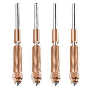 4PCS Quick Swap Nozzle Kit for Creality K2 Series (K2/K2 Pro/K2 Plus/Hi), 0.2 0.4 0.6mm Titanium Heat Break, Copper Body with Hardened Steel Tip