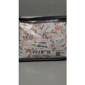 Full Size Duvet Cover Pink Floral on Side A, Pink & Small Flowers on Side B, Comforter Cover Soft & Lightweight Microfiber Quilt Cover with Zipper Closure and 2 Pillowcases