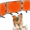Foldable Chicken Coop Heater for Winter, Large Size 260W Heater with Thermal Protector, 3 Ways to Use Inside Coop, Suitable for Chickens, Dogs, Cats