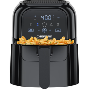 Chefman TurboFry Touch 6 Qt Air Fryer w/ Digital Display and Shake Reminder - Black